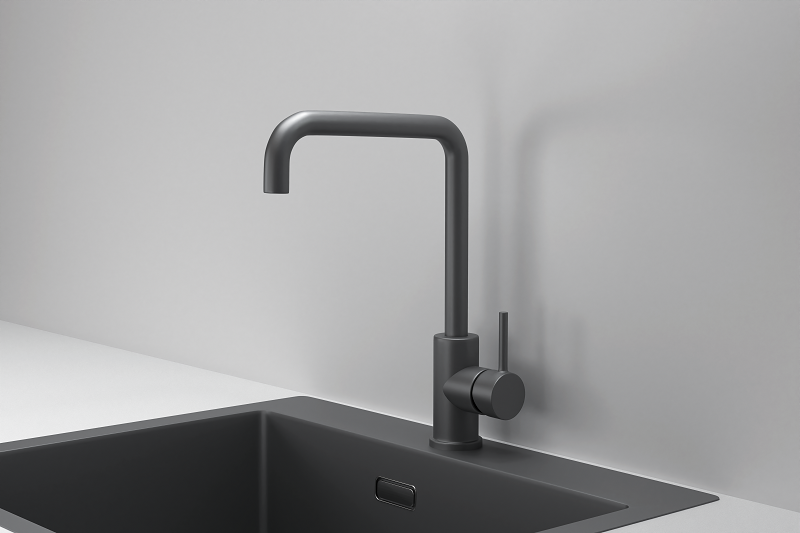 Смеситель для кухни Granula Kitchen Space 7110 графит матовый